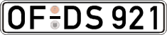 German license plate, Regular plates