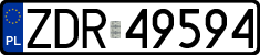 License plates of Poland, Regular car plates