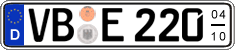 German license plate, Seasonal plates