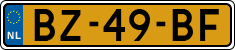 License plate of the Netherlands, Commercial Vehicles (1951-1994 system)