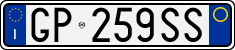 License plate of Italy, Cars (1994 year series)
