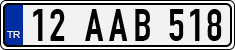 License plate of Turkey, Regular plates