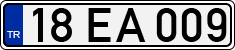 License plate of Turkey, Regular plates