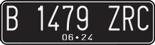 License plate of Indonesia, Regular plates