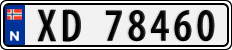 License plate of Norway, Cars