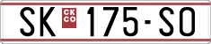 License plate of North Macedonia, Regular plates (1993)