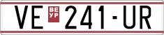 License plate of North Macedonia, Regular plates (1993)
