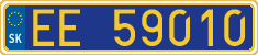 License plate of Slovakia, Diplomatic