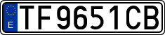 License plates of Spain, 1971 year series