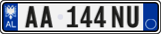 License plate of Albania, Cars (2011)