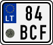 License plate of Lithuania, Mopeds
