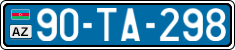 License plate of Azerbaijan, Public transport