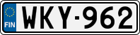 License plate of Finland, Cars