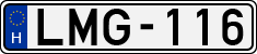 license plates of Hungary, Cars (1990)