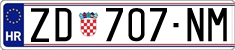 License plate of Croatia, Regular plates