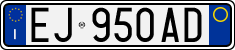 License plate of Italy, Cars (1994 year series)