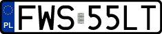 License plates of Poland, Regular car plates