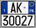 License plate of Italy, Motorcycles (1994 year series)