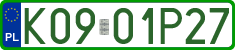 License plates of Poland, Professional plates
