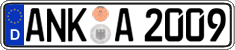 German license plate, Regular plates