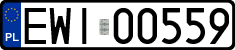 License plates of Poland, Regular car plates