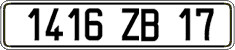 French license plate, FNI