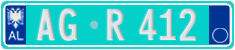 License plate of Albania, Trailers (2011)