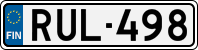 License plate of Finland, Cars