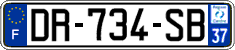 French license plate, SIV (ordinary)