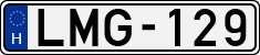 license plates of Hungary, Cars (1990)