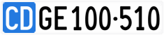 License plate of Switzerland, Diplomatic