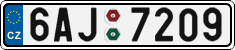 License plate of the Czech Republic, Cars (2001)