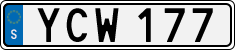 License plate of Sweden, Regular plates