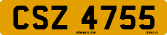 License plate of the United Kingdom, Northern Ireland (1966)