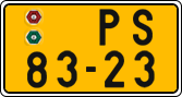 License plate of the Czech Republic, Commercial vehicles (1960)