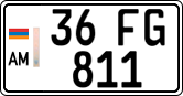 License plate of Armenia, Private owners