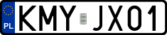 License plates of Poland, Regular car plates