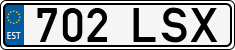 License plate of Estonia, Regular car plates