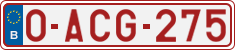 License plate of Belgium, Regular plates (2010)