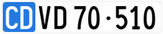 License plate of Switzerland, Diplomatic
