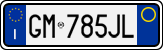 License plate of Italy, Cars (1994 year series)