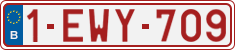 License plate of Belgium, Regular plates (2010)