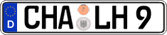 German license plate, Regular plates
