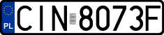 License plates of Poland, Regular car plates