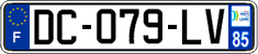 French license plate, SIV (ordinary)