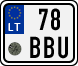 License plate of Lithuania, Scooters