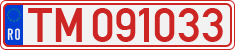 License plate of Romania, Provisional