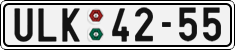 License plate of the Czech Republic, Cars (1960)