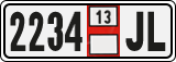 License plate of Georgia, Export transit plates