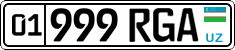 License plate of Uzbekistan, Organizations